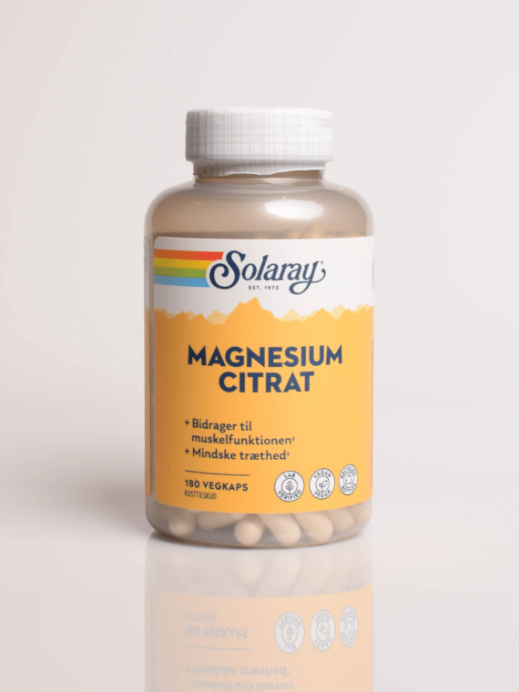 Magnesium Citrat Solaray (180 kapsler)