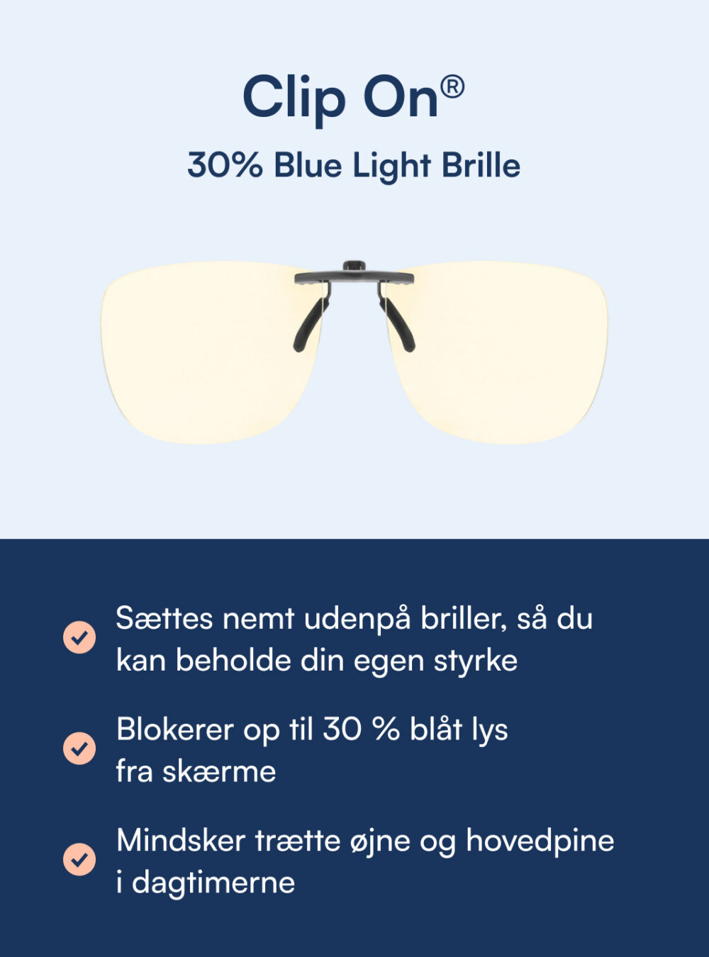 Clip On® - Blue Light Brille