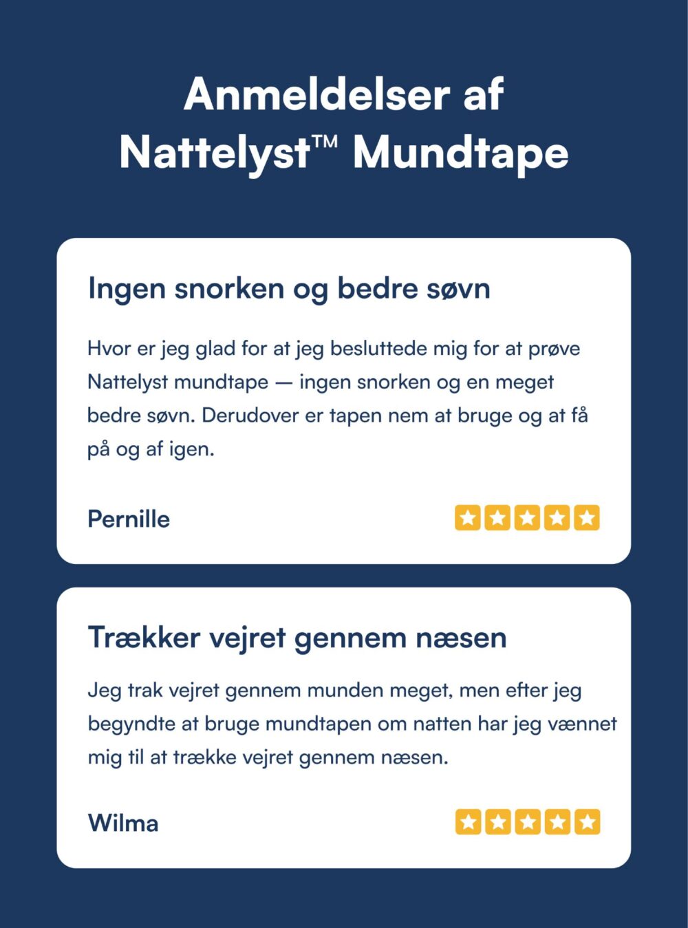 Nattelyst™ Mundtape