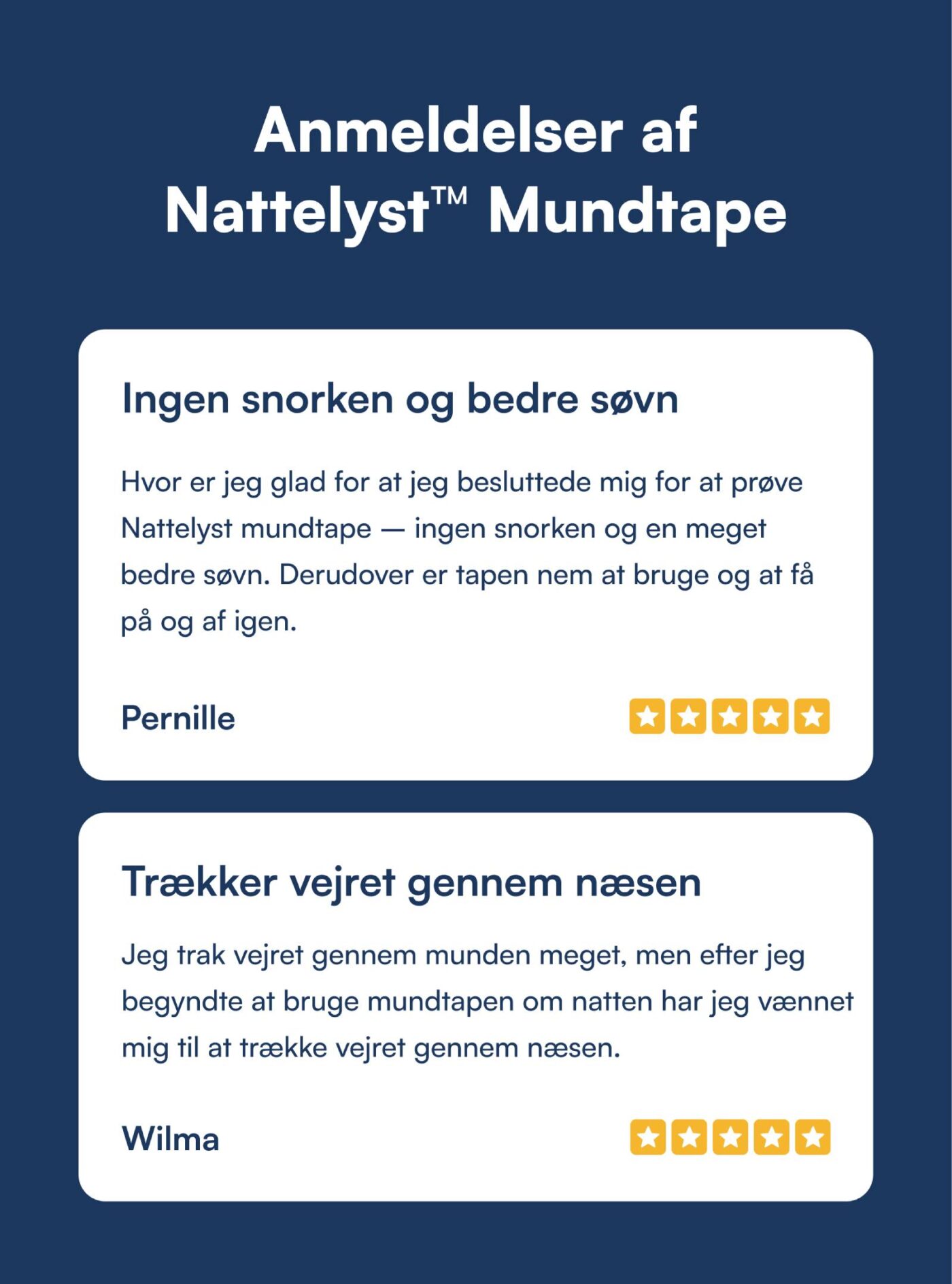 Nattelyst™ Mundtape