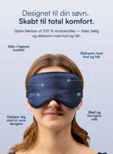 Silke Sovemaske (100% Mulberry Silke)