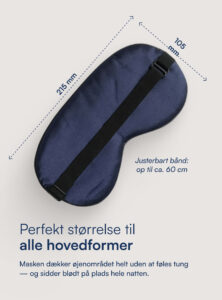 Silke Sovemaske (100% Mulberry Silke)