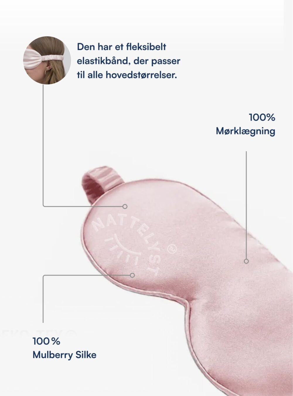 Rosie Sovemaske (100% Mulberry Silke)