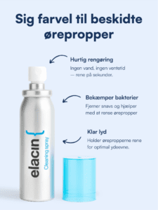 Rensespray til ørepropper