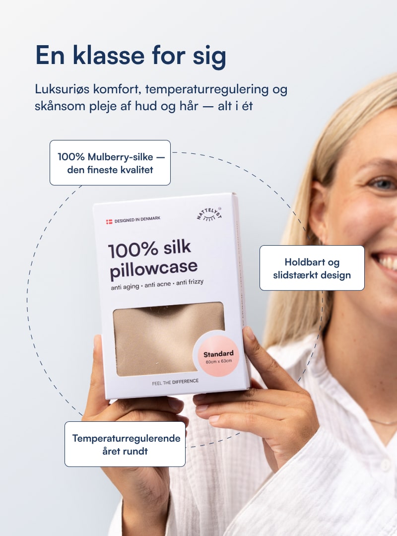 100% Mulberry Silke Pudebetræk (OEKO-TEX) Sort