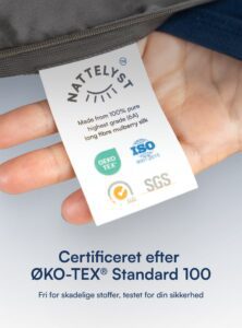 100% Mulberry Silke Pudebetræk (OEKO-TEX) Sort