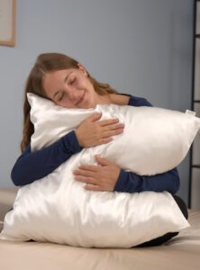 100% Mulberry Silke Pudebetræk (OEKO-TEX) Hvid