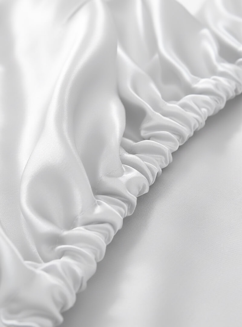100% Mulberry Silke Kuvertlagen (OEKO-TEX) Hvid