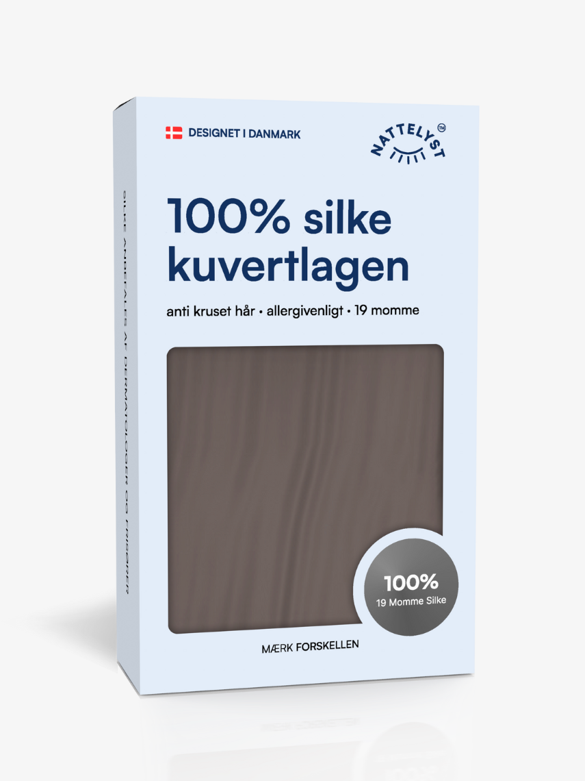 100% Silke Kuvertlagen (OEKO-TEX) Mørkegrå