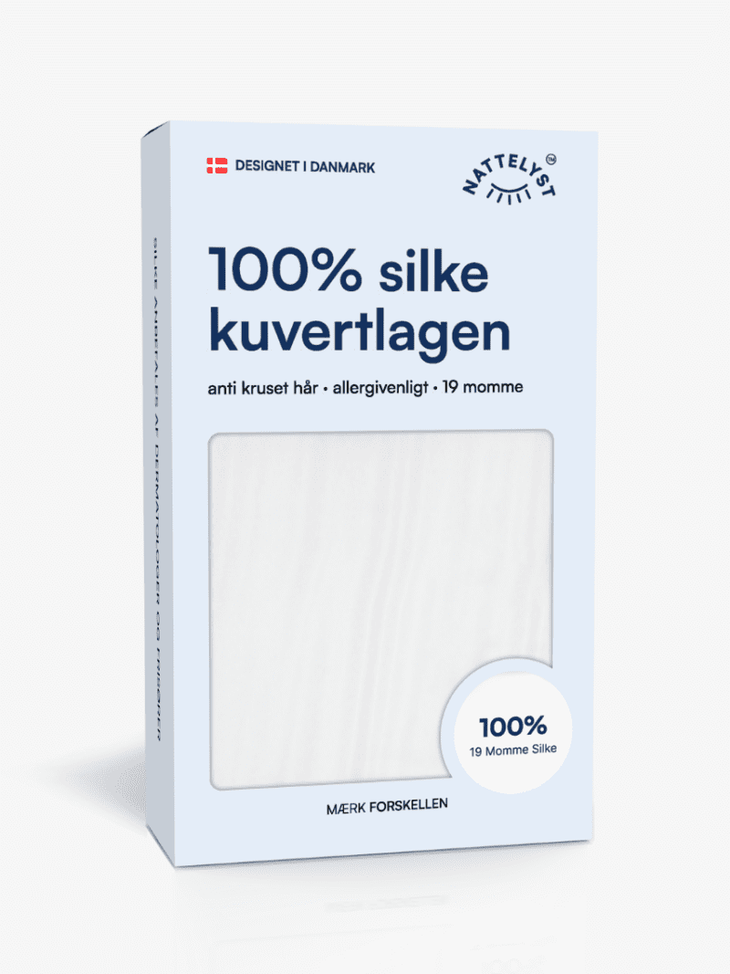 100% Mulberry Silke Kuvertlagen (OEKO-TEX) Hvid