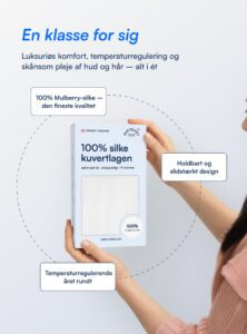 100% Mulberry Silke Kuvertlagen (OEKO-TEX) Hvid