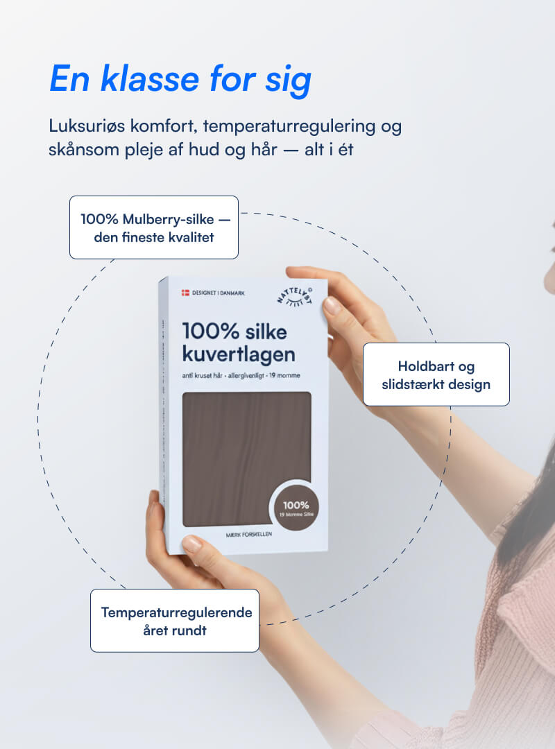 100% Mulberry Silke Kuvertlagen (OEKO-TEX) Mørkegrå