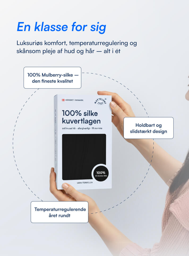 100% Mulberry Silke Kuvertlagen (OEKO-TEX) Sort