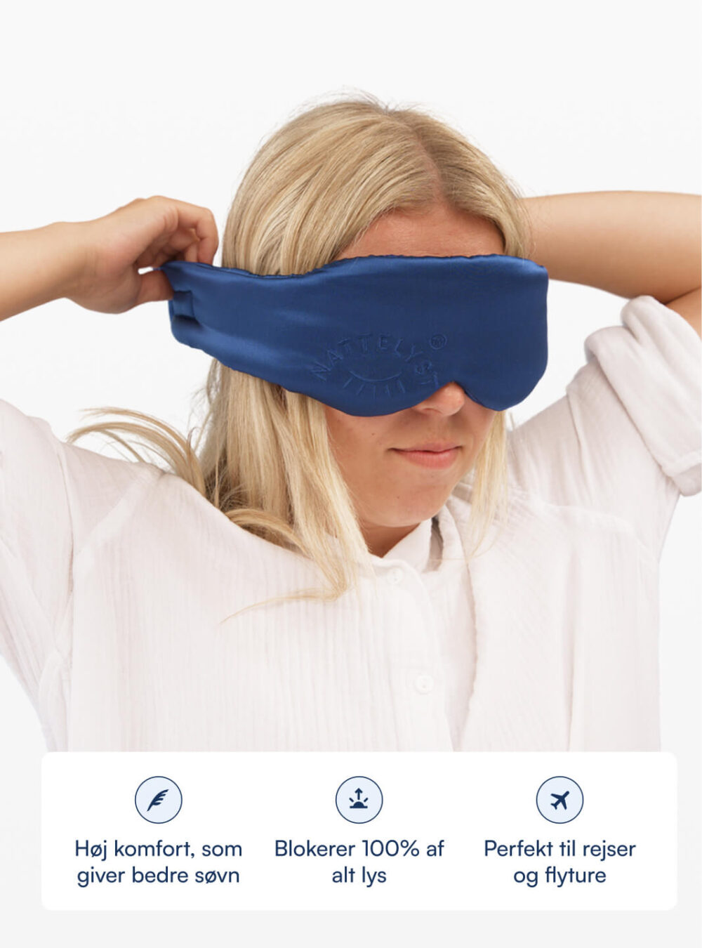 Mögli Sovemaske (100% Mulberry Silke)