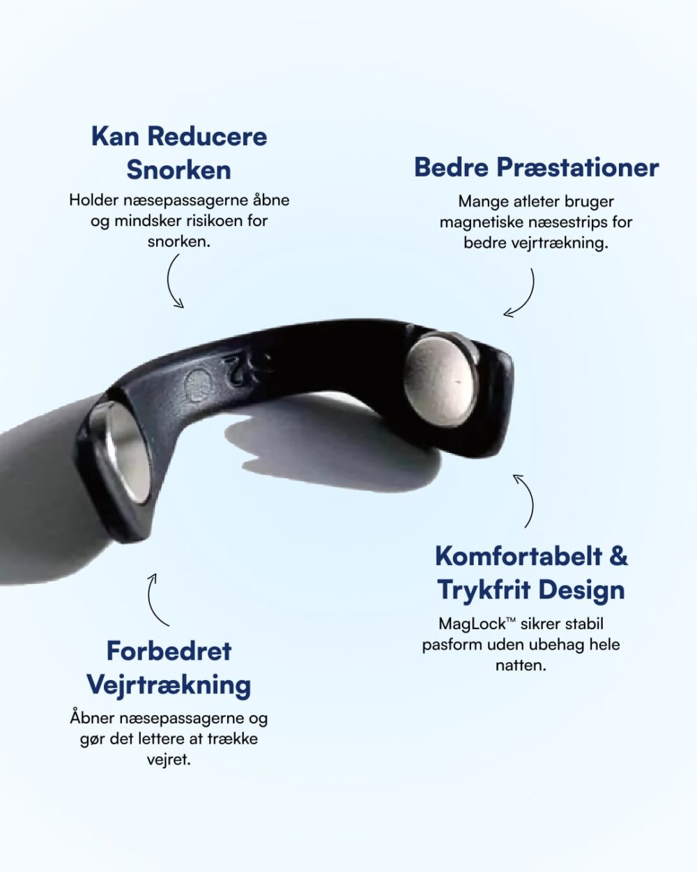 Magnetiske Næsestrips (Bedre Vejrtrækning) Nattelyst™