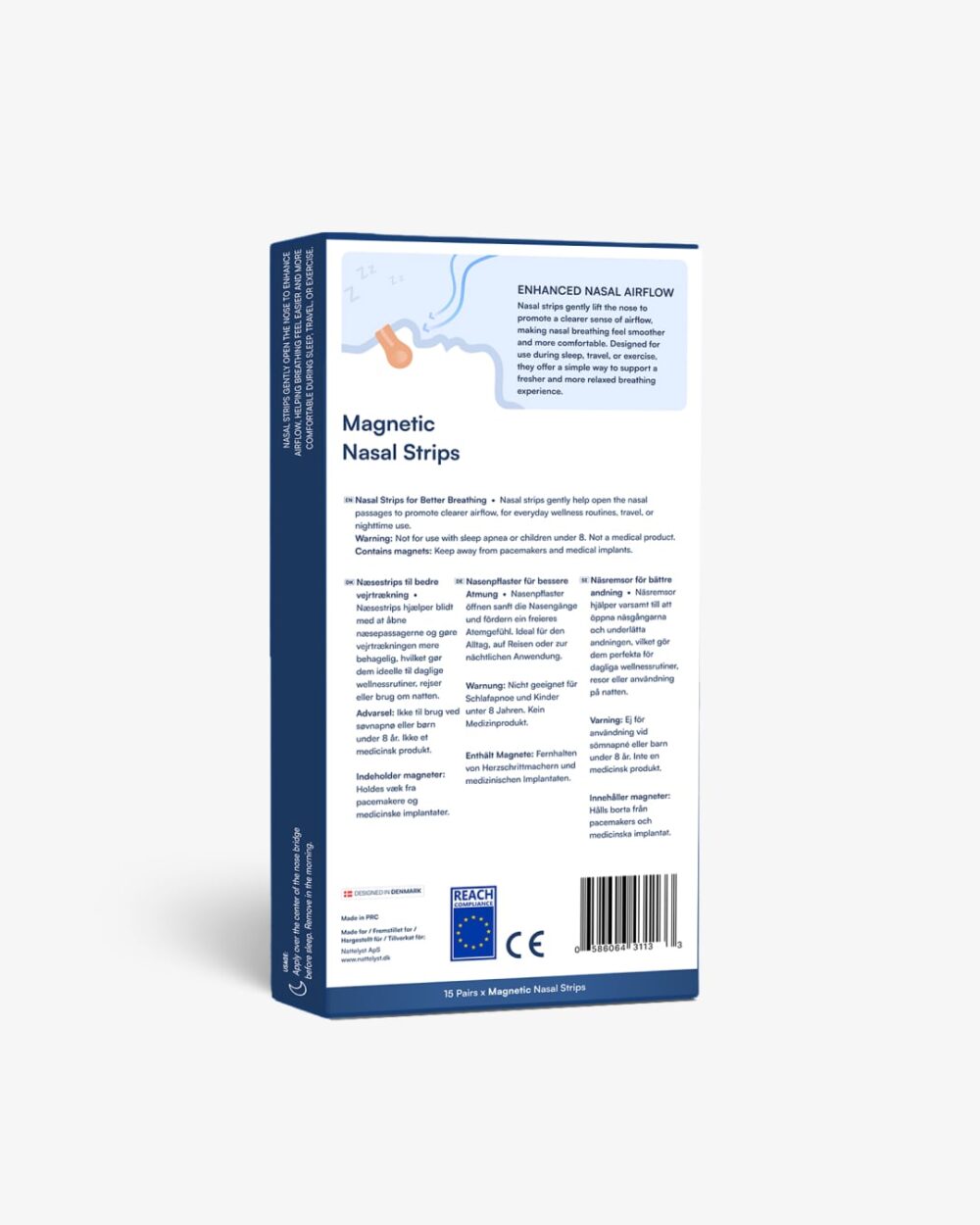 Magnetiske Næsestrips (Bedre Vejrtrækning) Nattelyst™