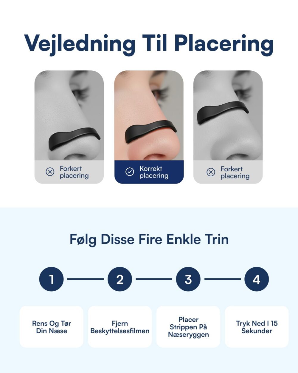 Magnetiske Næsestrips (Bedre Vejrtrækning) Nattelyst™