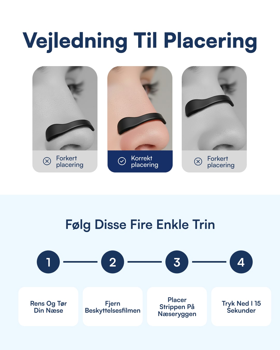 Magnetiske Næsestrips (Bedre Vejrtrækning) Nattelyst™