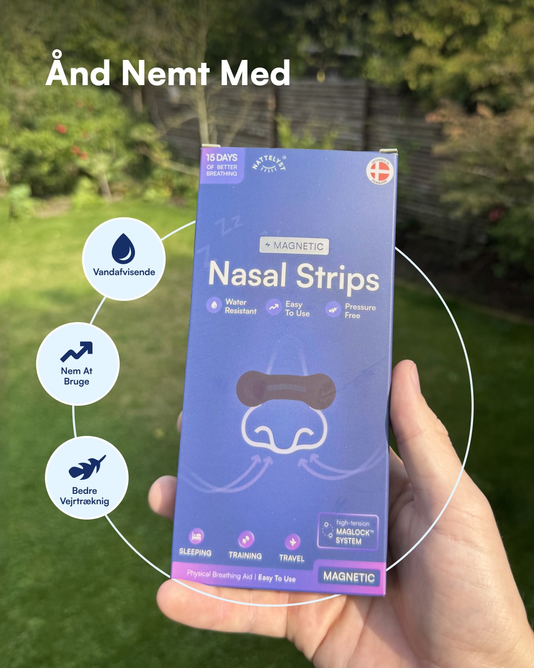Magnetiske Næsestrips (Bedre Vejrtrækning) Nattelyst™