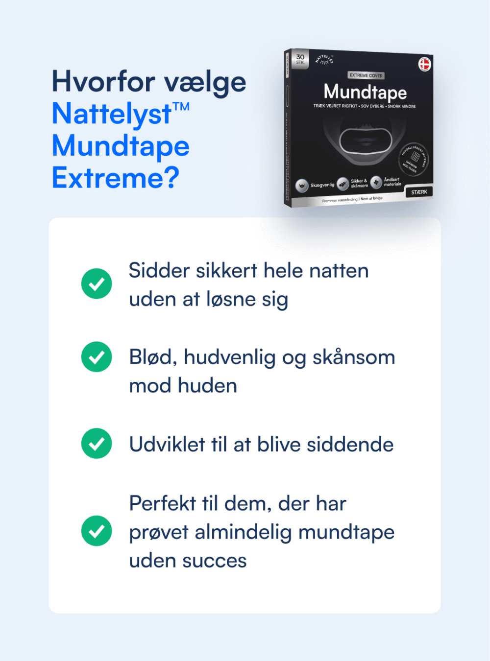 Nattelyst™ Mundtape Extreme