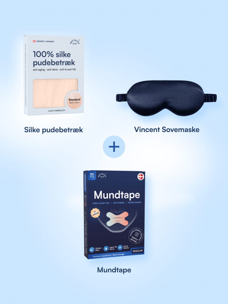 Fru Strue Pakke 3 (Silk Pudebetræk + Vincent + Mundtape)
