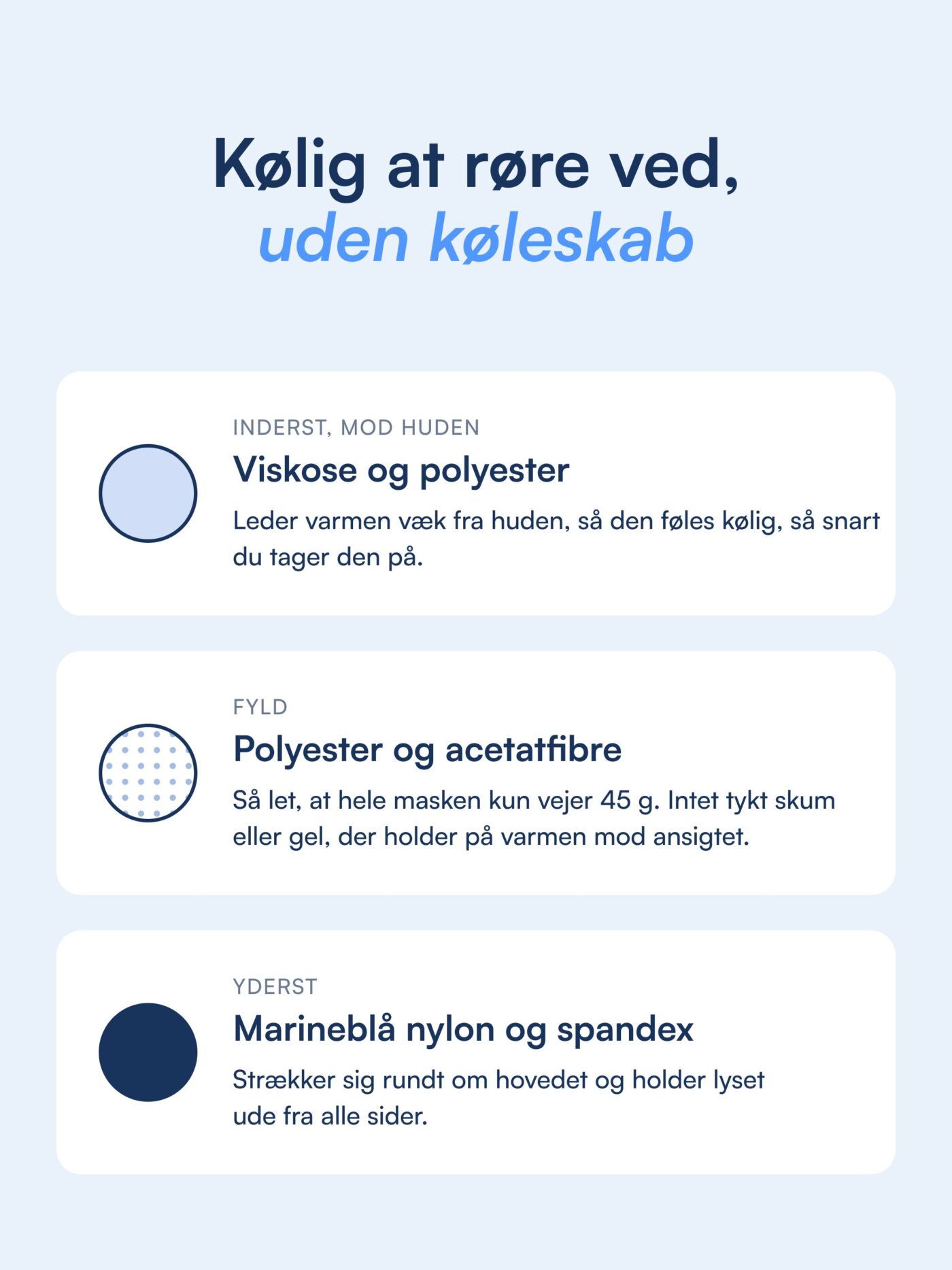 Kølende sovemaske