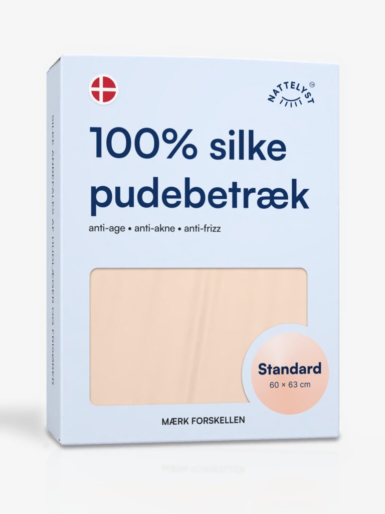 Pudebetræk i 100% Mulberry Silke (OEKO-TEX) Beige
